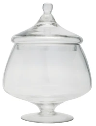 JΚ Home Décor - Γυάλα με Καπάκι & Βάση 32cm (Thumb 1)