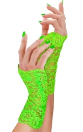 Γάντια Δαντέλα Πράσινα Neon χωρίς Δάχτυλα 319198 (Thumb 1)