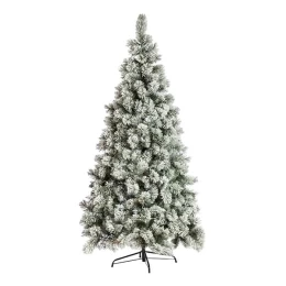 JK Home Décor - Δέντρο 210cm Chicago ΡP Flocked Hinged (Thumb 1)