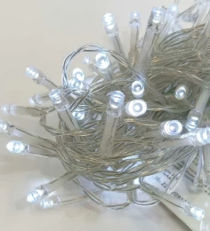 100 Led S/Clear Λαμπάκια Μπαταρίας Με Πρόγραμμα Και Χρονοδιακόπτη 7.5m IP44 - 60139 (Thumb 2)