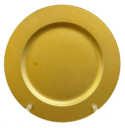 Χριστουγεννιάτικη Πιατέλα Χρυσή 31cm 238297 (Thumb 1)