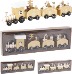 JK Home Décor - Τρενάκι Ξύλινο 25cm 2Σχδ (Thumb 1)