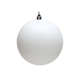JK Home Décor - Μπάλα Πλαστική Λευκή 15cm (Thumb 1)