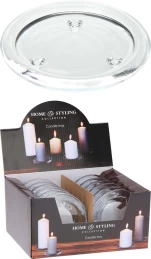 JK Home Décor - Βάση Κεριού από Γυαλί 10cm (Thumb 1)