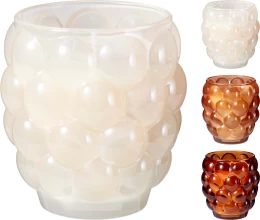 JK Home Décor - Κερί Αρωματικό με Φούσκες σε Γυαλί 8.5x9.5cm 3Σχδ (Thumb 1)