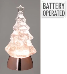 JK Home Décor - Νερόμπαλα LED Δέντρο Διάφανο 11x21cm (Thumb 1)