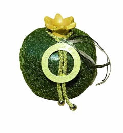 JK Home Décor - Ρόδι Flock Κεραμικό Πράσινο 9cm (Thumb 1)