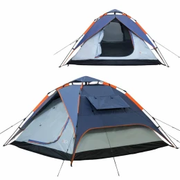Σκηνή Camping 4 Ατόμων INCA Harmonia Μπλε με ύφασμα Oxford (Thumb 1)