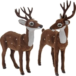 JK Home Décor - Ελάφι Καφέ 23x26.5cm 2Σχδ (Thumb 1)