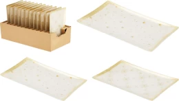 JK Home Décor - Πιατέλα από Γυαλί Χρυσό 10x14cm 2Σχδ (Thumb 1)