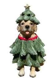 JK Home Décor - Σκύλος Ντυμένος Δέντρο 14x13x24cm (Thumb 1)