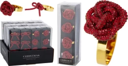 JK Home Décor - Κρίκος Πετσέτας Κόκκινο 2Σχδ S/4 (Thumb 1)