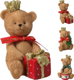 JK Home Décor - Αρκούδος από Πολυρεζίν 12.5cm 3Σχδ (Thumb 1)