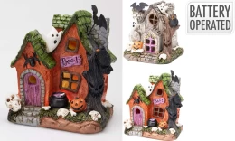 JK Home Décor - Σπίτι Halloween LED 12x10x12cm 2Σχδ (Thumb 1)