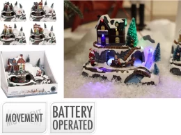 JK Home Décor - Σκηνικό Χριστουγέννων 24x16x17cm 4Σχδ (Thumb 1)