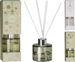 JK Home Décor - Αρωματικό Χώρου σε Γυαλί 80ml 7x7cm 2Σχδ (Thumb 1)