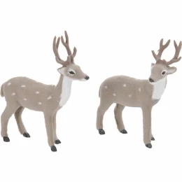 JK Home Décor - Ελάφι Γκρι 23x26.5cm 2Σχδ (Thumb 1)