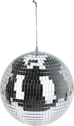 JK Home Décor - Μπάλα Disco Ασημί 25cm (Thumb 1)