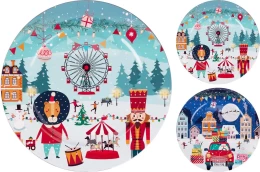 JK Home Décor - Πιατέλα Christmas από Πλαστικό 33cm 2Σχδ (Thumb 1)