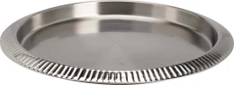 JK Home Décor - Δίσκος από Ατσάλι Ασημί 35cm (Thumb 1)