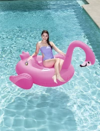 Supersized Flamingo BESTWAY 175x173 cm, Φουσκωτό Παιχνίδι Πισίνας για Ενήλικες , 41108 (Thumb 4)