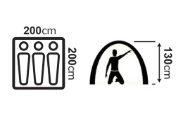 NEW CAMP Auto 3, Αυτόματη σκηνή 3 ατόμων, 200 x 200 x 130(ύψος) cm, NEW-162 (Thumb 3)