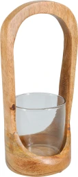 JΚ Home Decor - Φανάρι 115x250mm Ξύλο Μάνγκο (Thumb 1)
