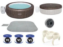 Lay-Z-Spa St.Moritz Air Jet BESTWAY Φουσκωτή Πισίνα Spa 7 ατόμων, Θερμαινόμενη με Υδρο (Thumb 7)