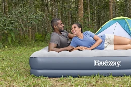 BESTWAY Airbed Queen Built-In DC Pump 2.03x1.52x36cm, Φουσκωτό Στρώμα Ύπνου Διπλό με Ε (Thumb 12)