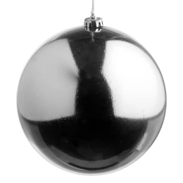 JΚ Home Décor - Μπάλα Πλαστική Ασημί 20cm (Thumb 1)