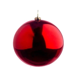 JΚ Home Décor - Μπάλα Πλαστική Κόκκινη S/2 12cm (Thumb 1)