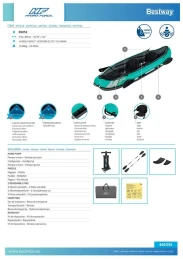 Hydro-Force Ventura Set BESTWAY Φουσκωτό Καγιάκ δύο ατόμων, Μήκος: 3.30m, Αντοχή: 200k (Thumb 23)