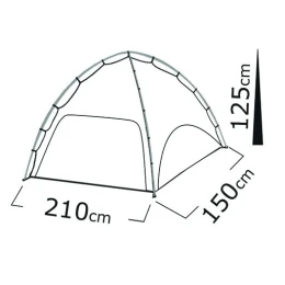 SALTY TRIBE Arawak Beach Tent, Σκηνή Παραλίας 210x150x125(ύψος) cm, Κωδ. TRI-103 /Brig (Thumb 2)