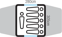 OZTRAIL Tasman 6V Dome Tent, Σκηνή 6 Ατόμων, 480 x 305 x 195(ύψος) cm, DTMTAS6V-C /Blu (Thumb 3)