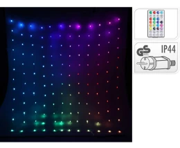 400 Led Κουρτίνα Digital RGB with Controller S/Multi 2m x h200cm 231886 - IP44  (Thumb 1)