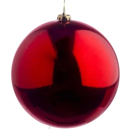 JΚ Home Décor - Μπάλα Πλαστική Κόκκινη 20cm (Thumb 1)