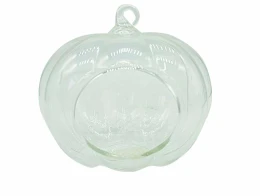 JK Home Décor - Κολοκύθα με Άνοιγμα από Γυαλί 9.5x10.5cm (Thumb 1)
