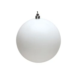 JK Home Décor - Μπάλα Πλαστική Λευκή 15cm (Thumb 1)