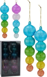 JK Home Décor - Στολίδι από Γυαλί 4x15cm 2Σχδ (Thumb 1)