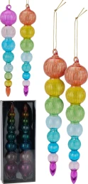 JK Home Décor - Στολίδι από Γυαλί 4x22cm 2Σχδ (Thumb 1)