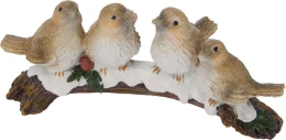 JK Home Décor - Πουλάκια σε Κλαδί Πολυρεζίν 16x7x7cm (Thumb 1)