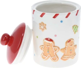 JK Home Décor - Μπισκοτιέρα Gingerbread από Δολομίτη 12x18cm (Thumb 1)