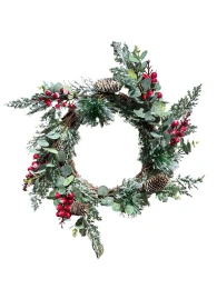JK Home Décor - Στεφάνι με Κουνουνάρια & Berries 45cm (Thumb 1)