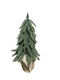 JK Home Décor - Δέντρο Πράσινο PE σε Λινάτσα 36cm (Thumb 1)