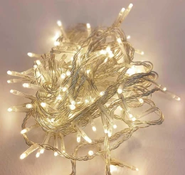 100 Led Λαμπάκια S/Warm White Σταθερά Επεκτεινόμενα 5m IP44 - 63341 (Thumb 1)