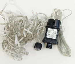 100 Led Λαμπάκια S/Warm White Σταθερά Επεκτεινόμενα 5m IP44 - 63341 (Thumb 3)