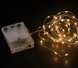 20 Micro Led S/Warm White 2m Σταθερά Φωτάκια Μπαταρίας 58974 (Thumb 2)