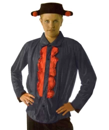 Πουκάμισο Χαρακτήρων Μαύρο Κόκκινο C-80760 (Thumb 1)