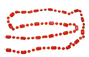Διακοσμητική Ακρυλική Κόκκινη Γιρλάντα 1.85m 232523