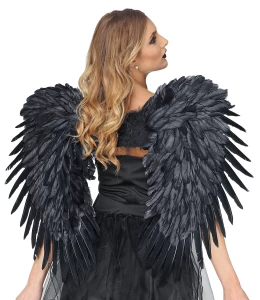 Φτερά Άγγέλου Μαύρα 80x60 cm Deluxe 313634
